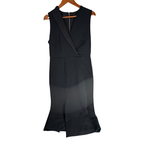 Ted Baker London Tilolah Black Sheath Dress Sz 4 - Picture 2 of 9